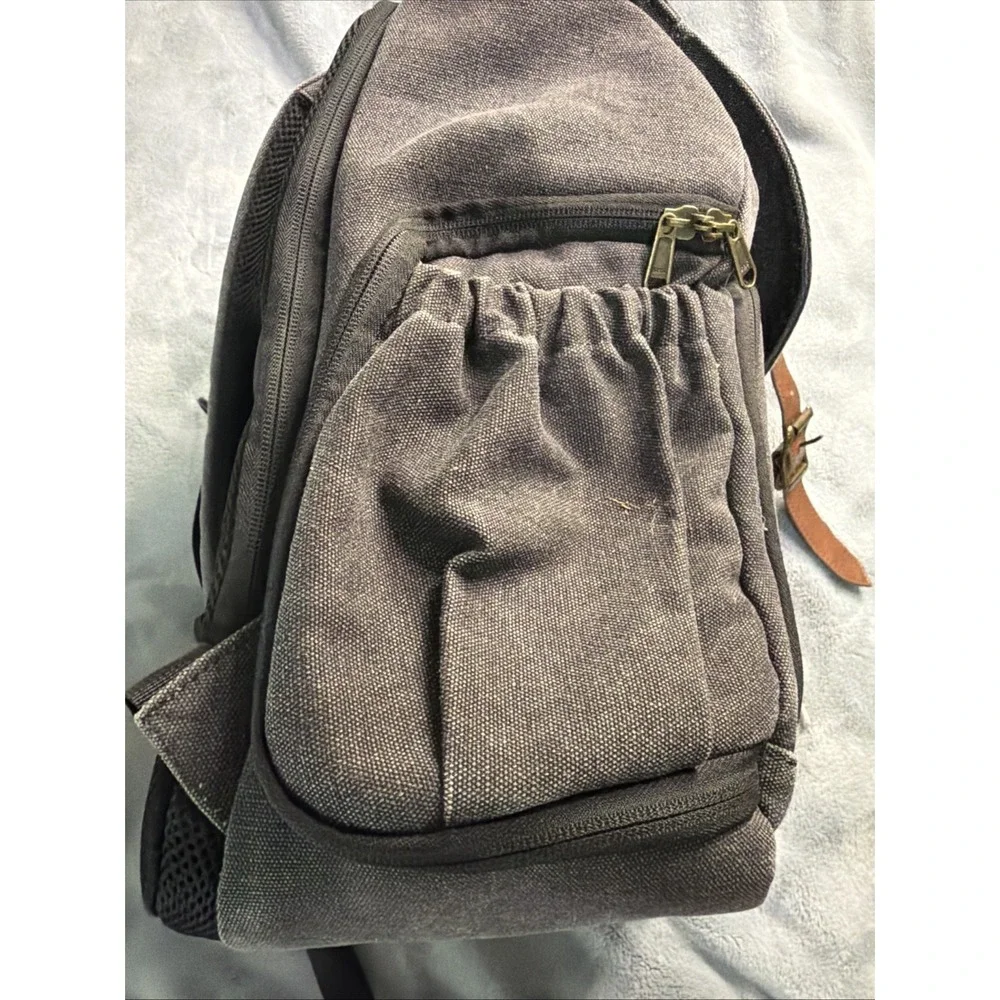 BAGSMART Waterproof Camera Backpack DSLR SLR Laptop Tripod Bag - Gray